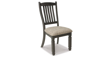 Tyler Creek Dining Table and 4 Chairs and Bench in Black/Gray from Ashley Furniture - Luna Furniture