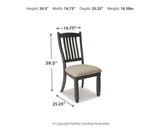 Tyler Creek Black/Grayish Brown Dining Chair, Set of 2 from Ashley - Luna Furniture