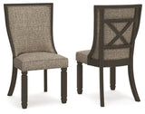 Tyler Creek Black/Grayish Brown Dining Chair, Set of 2 from Ashley - Luna Furniture