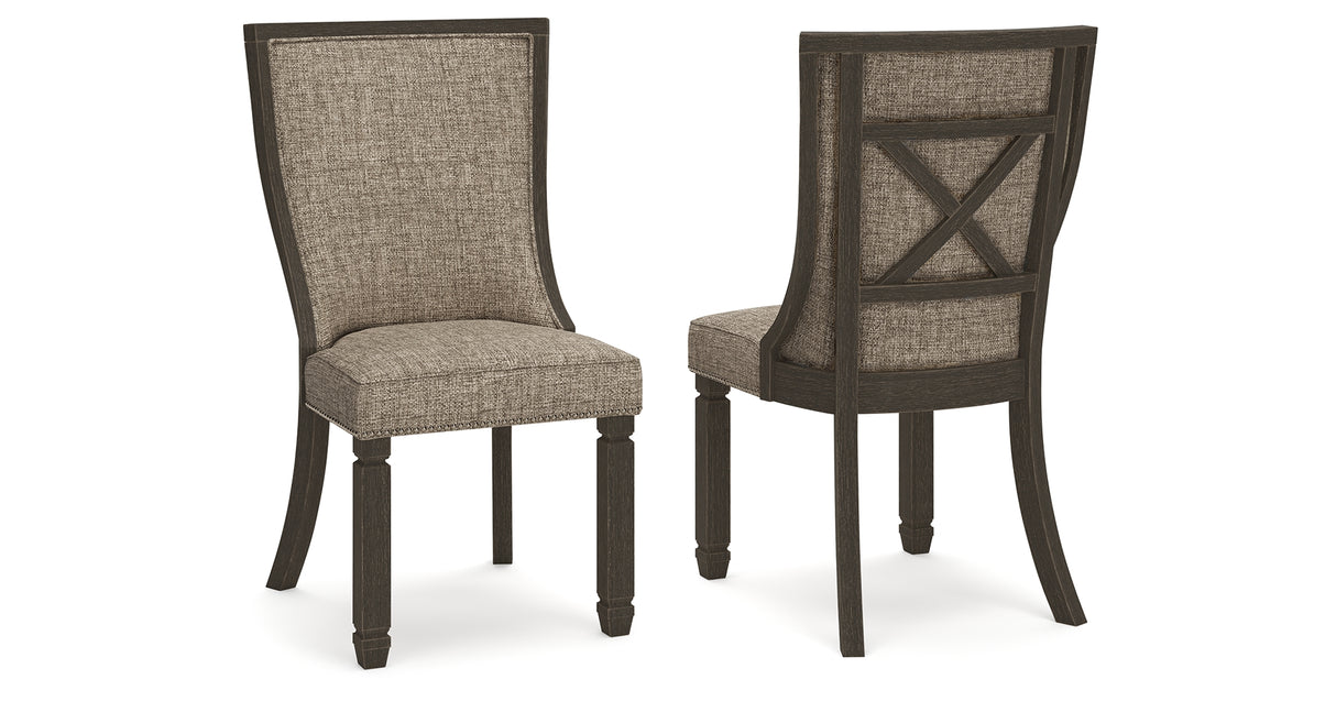 Tyler Creek Black/Grayish Brown Dining Chair, Set of 2 from Ashley - Luna Furniture