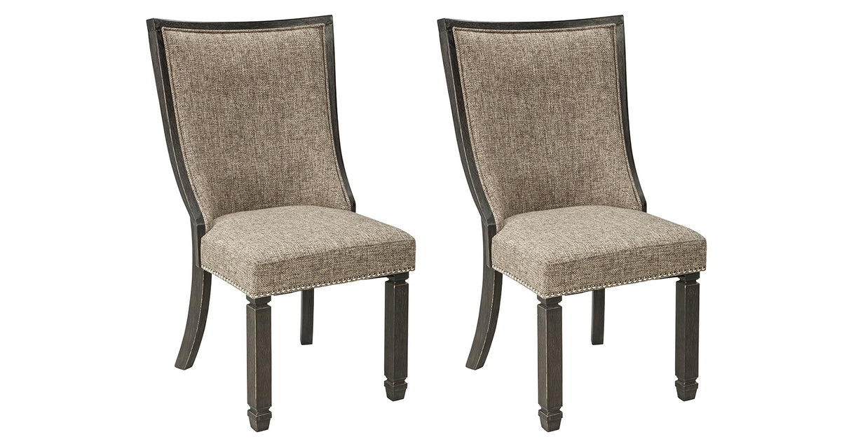 Tyler Creek Black/Grayish Brown Dining Chair, Set of 2 from Ashley - Luna Furniture