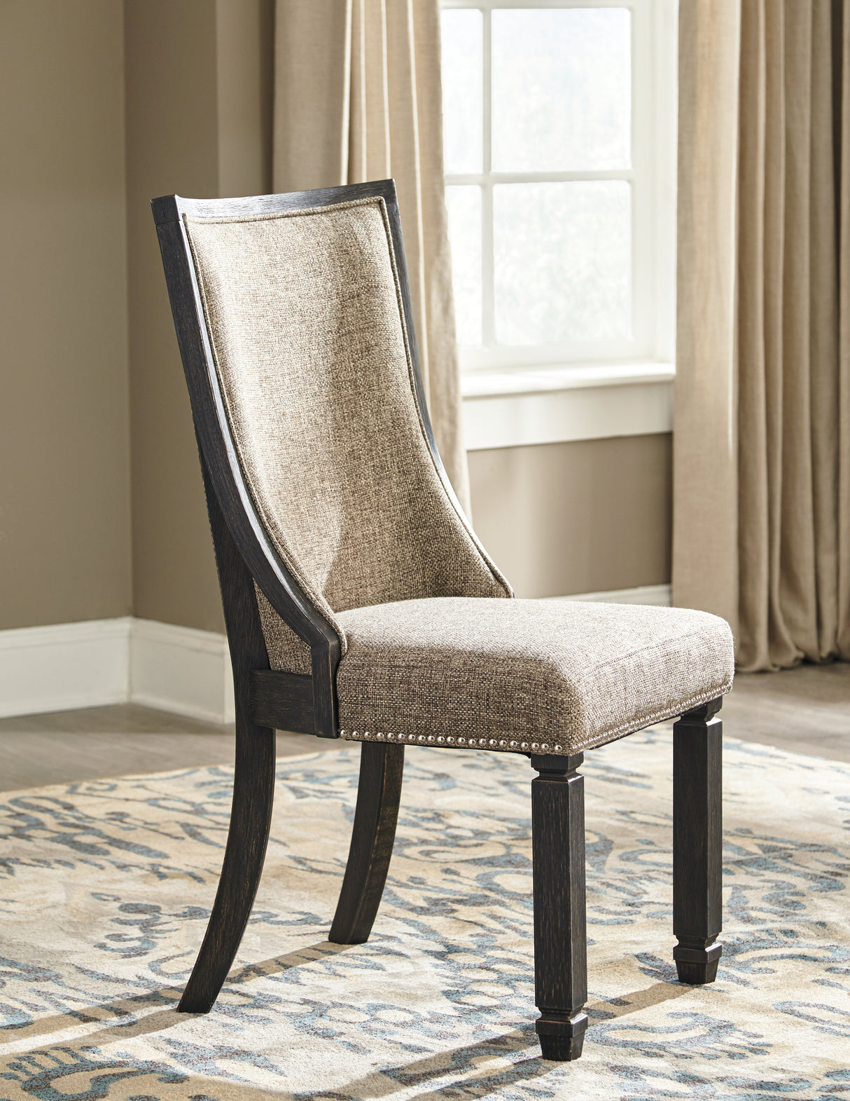 Tyler Creek Black/Grayish Brown Dining Chair, Set of 2 from Ashley - Luna Furniture