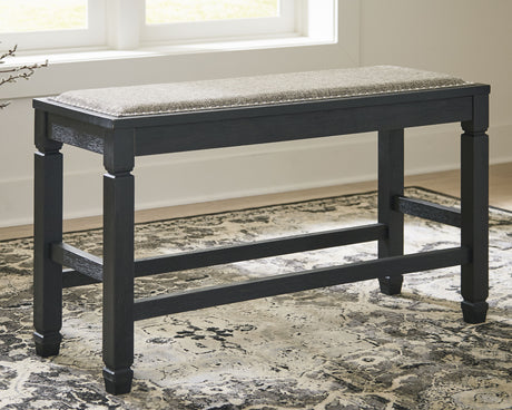 Tyler Creek Antique Black Counter Height Bench from Ashley Furniture - Luna Furniture