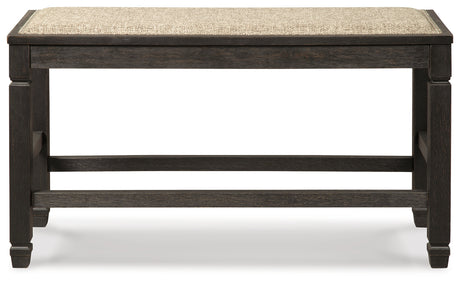 Tyler Creek Antique Black Counter Height Bench from Ashley Furniture - Luna Furniture