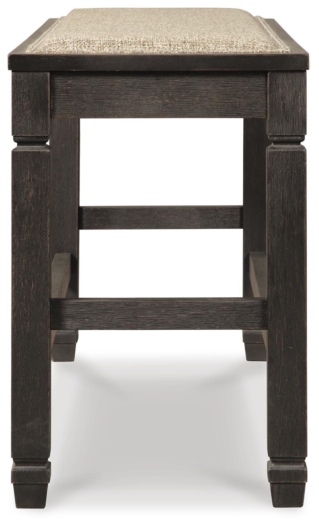 Tyler Creek Antique Black Counter Height Bench from Ashley - Luna Furniture