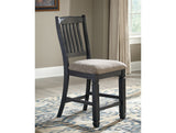 Tyler Creek Black/Gray Counter Height Dining Table and 2 Barstools from Ashley - Luna Furniture