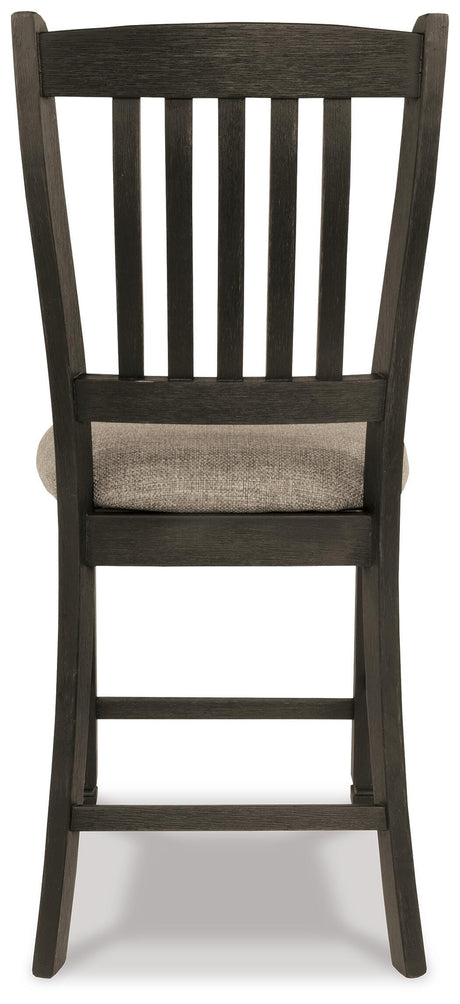 Tyler Creek Black/Grayish Brown Counter Height Dining Table and 4 Barstools with Server from Ashley - Luna Furniture