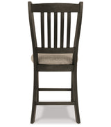 Tyler Creek Black/Gray Counter Height Dining Table and 2 Barstools from Ashley - Luna Furniture