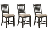 Tyler Creek Black/Gray Counter Height Dining Table with 4 Barstools from Ashley Furniture - Luna Furniture