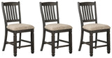 Tyler Creek Black/Gray Counter Height Dining Table and 2 Barstools from Ashley - Luna Furniture