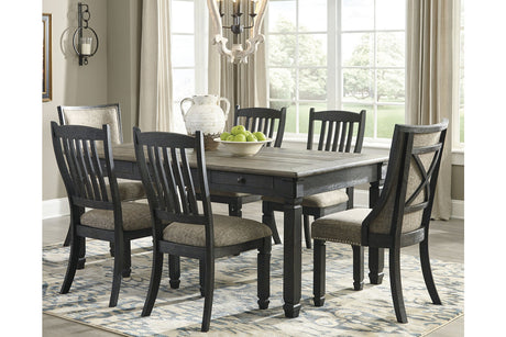 Tyler Creek Black/Gray Dining Table with 6 Chairs