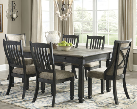 Tyler Creek Black/Grayish Brown Rectangular Dining Set from Ashley - Luna Furniture