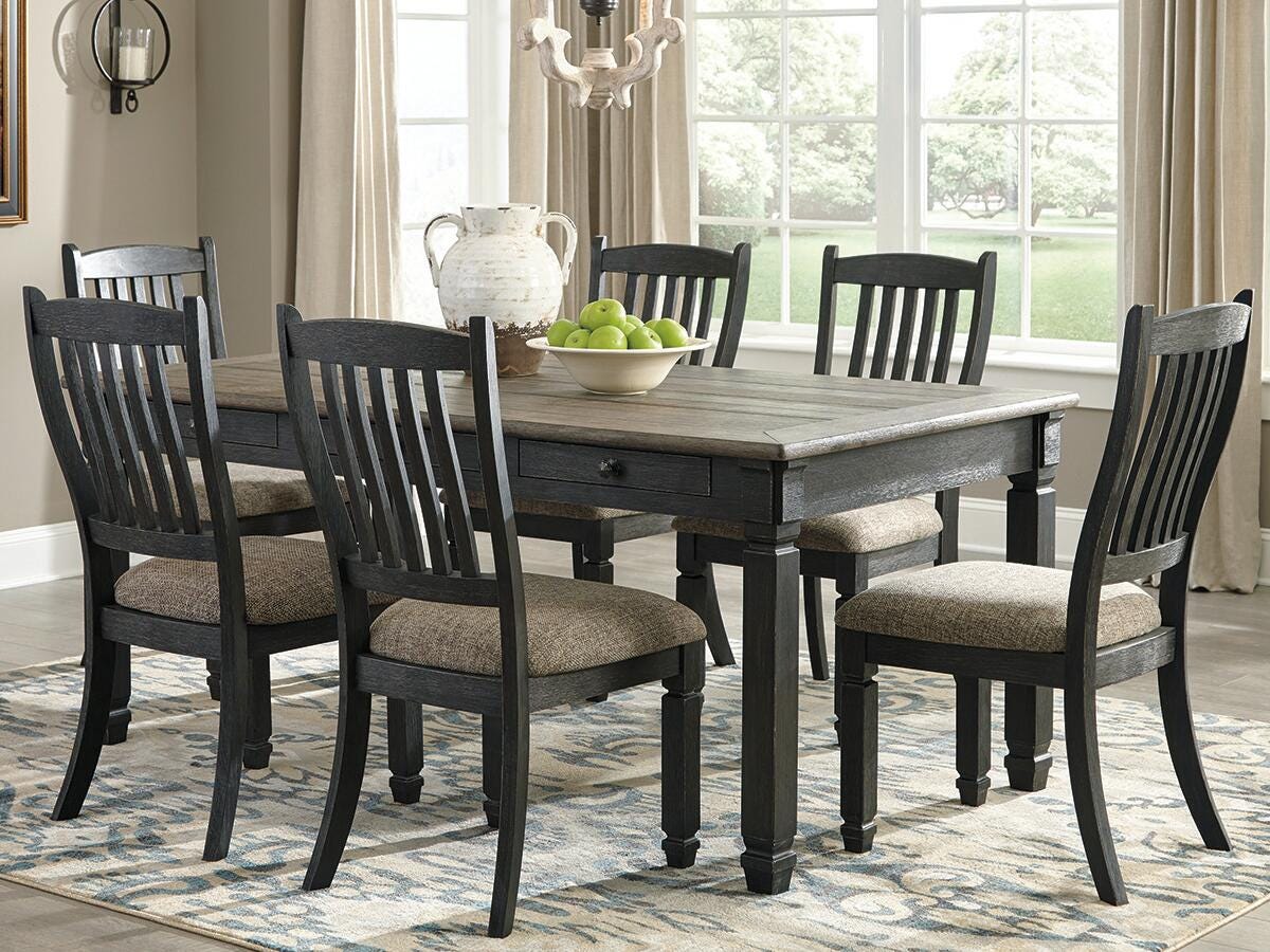 Tyler Creek Black/Gray Dining Table from Ashley - Luna Furniture