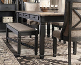 Tyler Creek Black/Grayish Brown Dining Table and 4 Chairs from Ashley Furniture - Luna Furniture
