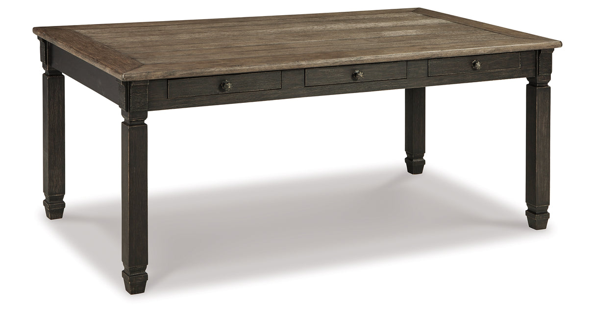 Tyler Creek Black/Grayish Brown Dining Table and 4 Chairs with Bench from Ashley - Luna Furniture