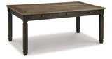 Tyler Creek Black/Grayish Brown Dining Table and 4 Chairs with Bench from Ashley - Luna Furniture