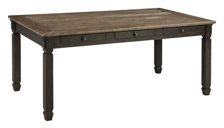 Tyler Creek Black/Grayish Brown Rectangular Dining Set from Ashley - Luna Furniture