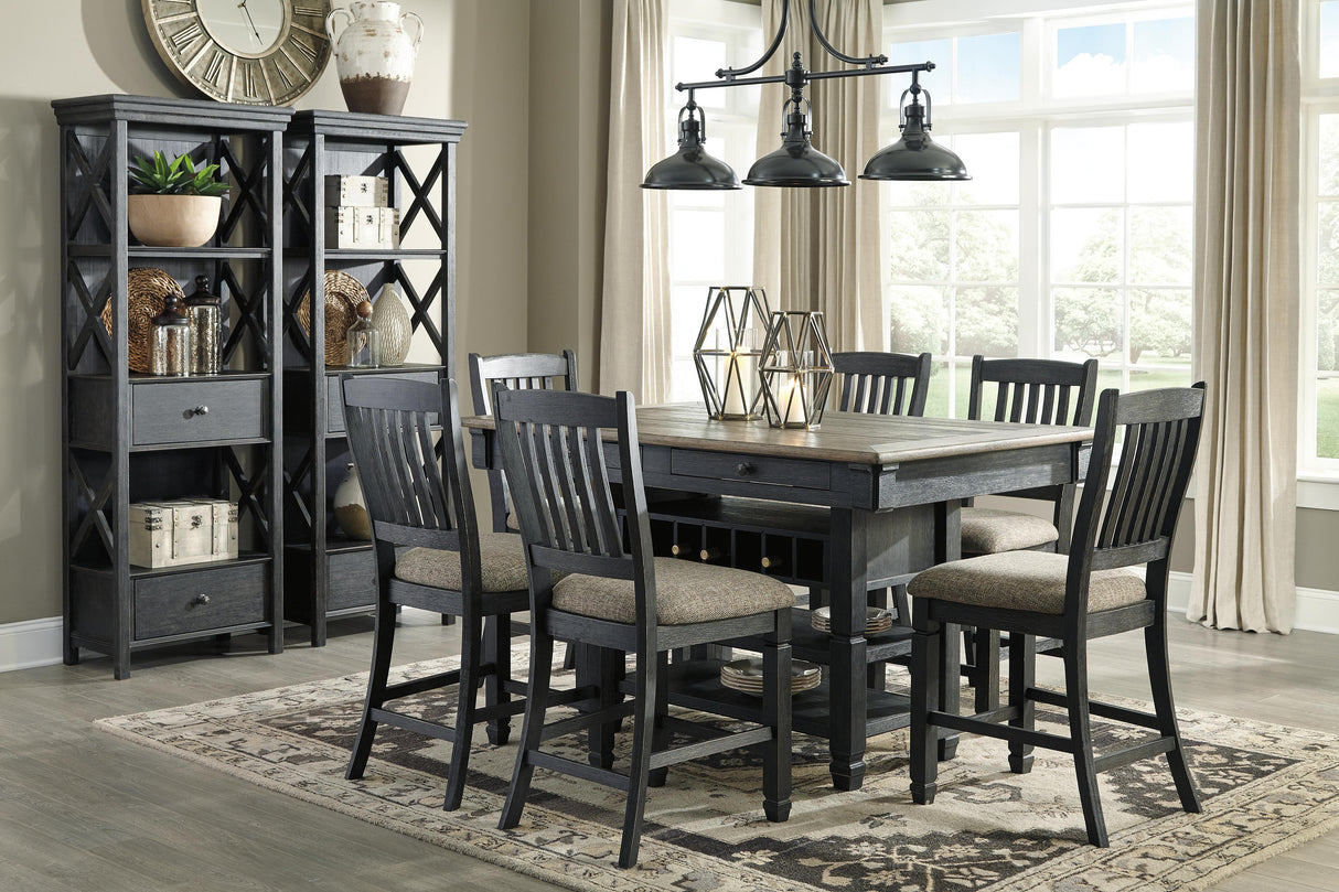 Tyler Creek Black/Gray Display Cabinet from Ashley - Luna Furniture