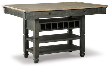 Tyler Creek Black/Gray Counter Height Dining Table from Ashley - Luna Furniture
