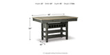 Tyler Creek Black/Gray Counter Height Dining Table and 2 Barstools from Ashley - Luna Furniture