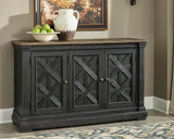 Tyler Creek Black/Grayish Brown Counter Height Dining Table and 4 Barstools with Server from Ashley Furniture - Luna Furniture