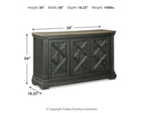 Tyler Creek Black/Gray Dining Server from Ashley - Luna Furniture