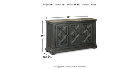 Tyler Creek Black/Gray Dining Server from Ashley - Luna Furniture