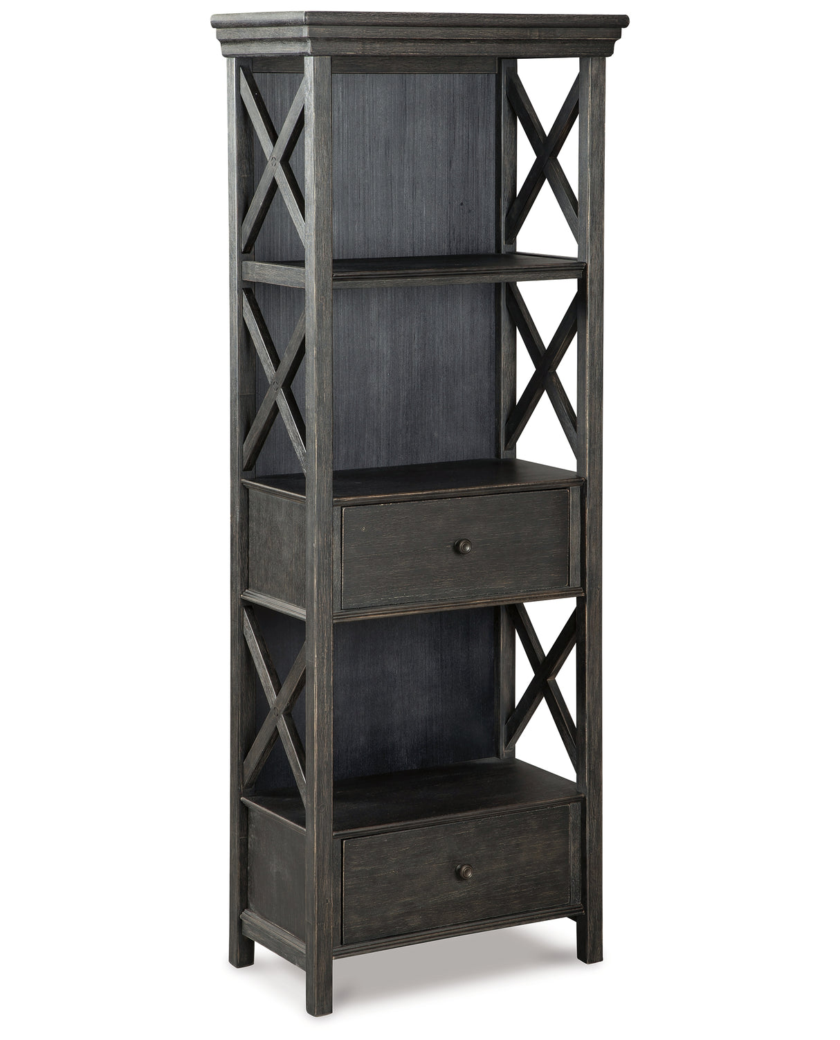 Tyler Creek Black/Gray Display Cabinet from Ashley - Luna Furniture