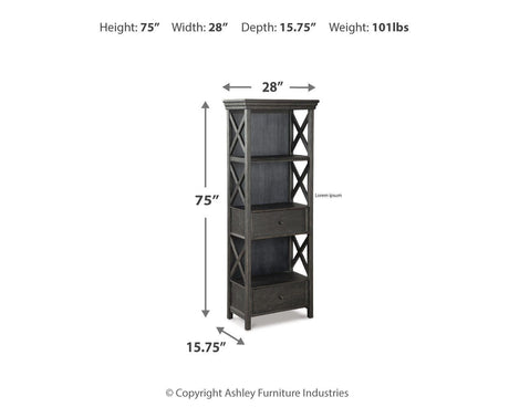 Tyler Creek Black/Gray Display Cabinet from Ashley - Luna Furniture