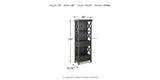Tyler Creek Black/Gray Display Cabinet from Ashley - Luna Furniture