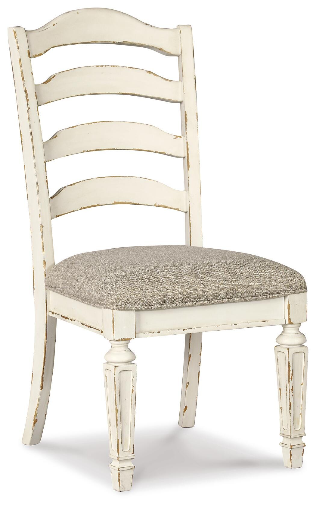 Realyn White Extension Dining Table and 6 Chairs from Ashley Furniture - Luna Furniture