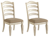 Realyn Chipped White Dining Chair, Set of 2 from Ashley Furniture - Luna Furniture