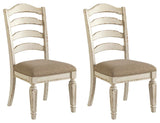 Realyn Chipped White Dining Chair, Set of 2 from Ashley Furniture - Luna Furniture