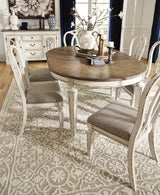 Realyn Chipped White Dining Chair, Set of 2 from Ashley Furniture - Luna Furniture
