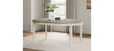 Realyn Chipped White Oval Dining Extension Table from Ashley Furniture - Luna Furniture