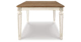 Realyn Chipped White Dining Table and 4 Chairs from Ashley Furniture - Luna Furniture