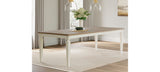 Realyn Chipped White Dining Table and 4 Chairs from Ashley Furniture - Luna Furniture