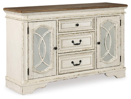 Realyn Chipped White Dining Server from Ashley Furniture - Luna Furniture