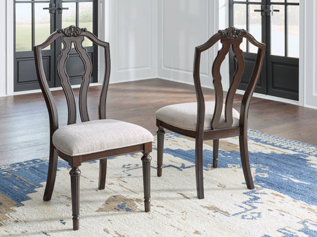Lavinton Brown Extension Dining Table and 6 Chairs from Ashley - Luna Furniture
