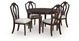 Lavinton Dining Table and 4 Chairs in Brown from Ashley - Luna Furniture