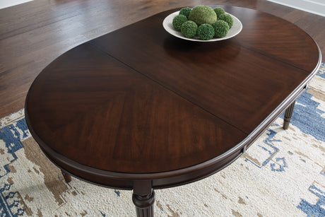Lavinton Brown Extension Dining Table and 4 Chairs from Ashley - Luna Furniture