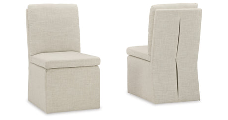 Krystanza Oatmeal Dining Chair, Set of 2 from Ashley Furniture - Luna Furniture