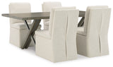 Krystanza Weathered Gray Dining Room Set from Ashley Furniture - Luna Furniture