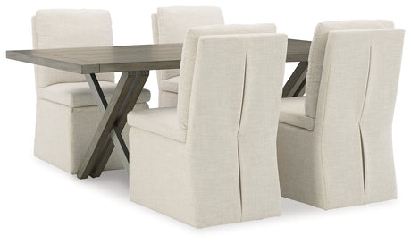 Krystanza Weathered Gray Dining Room Set from Ashley Furniture - Luna Furniture