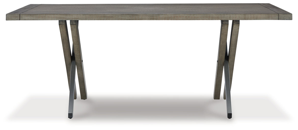 Krystanza Weathered Gray Dining Room Set from Ashley Furniture - Luna Furniture