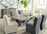 Krystanza Weathered Gray Dining Table from Ashley Furniture - Luna Furniture