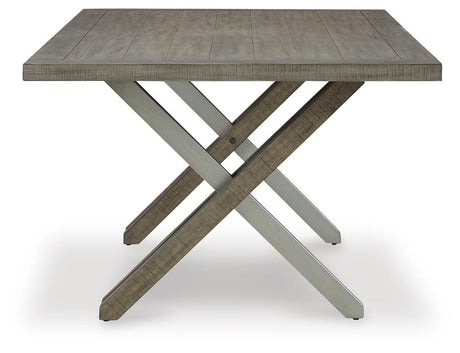 Krystanza Weathered Gray Dining Room Set from Ashley Furniture - Luna Furniture