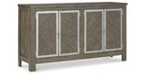 Krystanza Weathered Gray Dining Server from Ashley Furniture - Luna Furniture