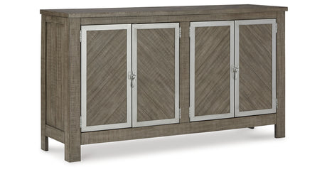 Krystanza Weathered Gray Dining Server from Ashley - Luna Furniture