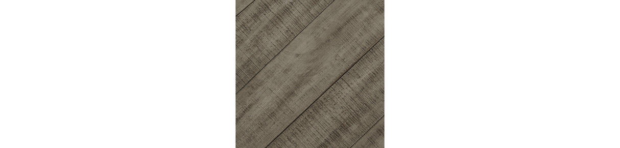 Krystanza Weathered Gray Dining Table and 6 Chairs with Storage from Ashley Furniture - Luna Furniture